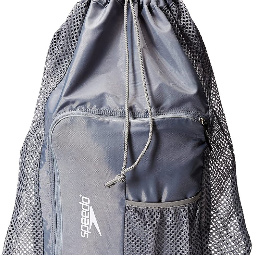 Speedo Unisex-Adult Deluxe Ventilator Mesh Equipment Bag Frost Grey